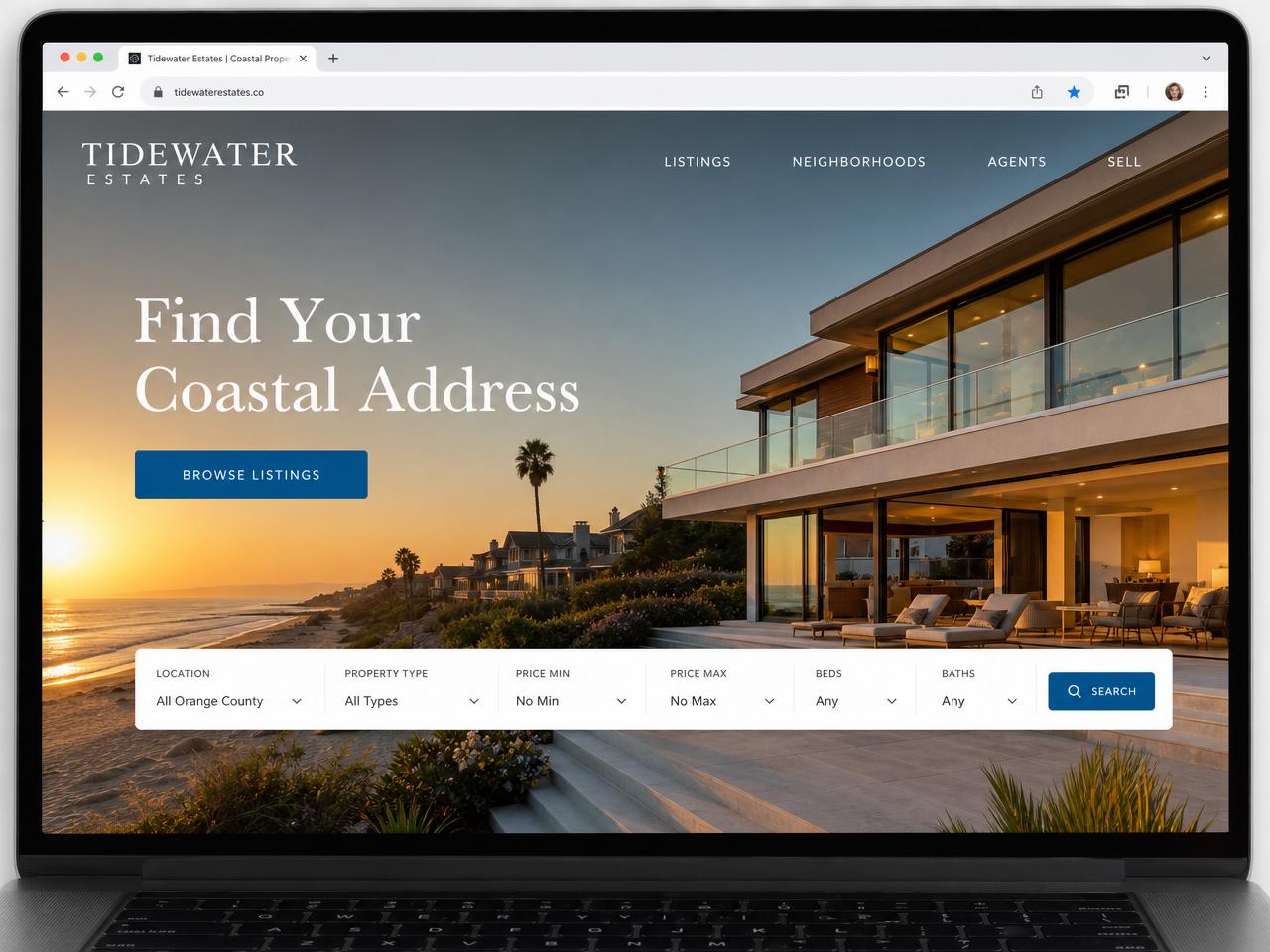 Tidewater Estates website sample