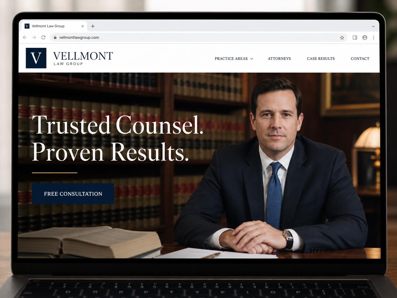 Vellmont Law Group website sample